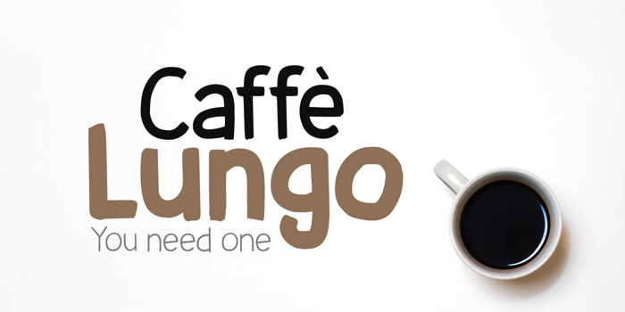 Caffe Lungo DEMO Font poster