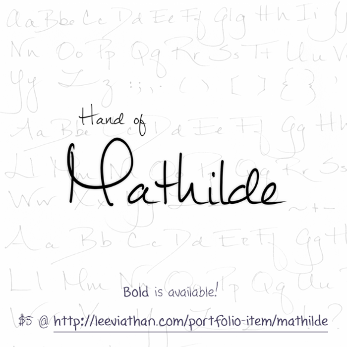 Mathilde Font poster