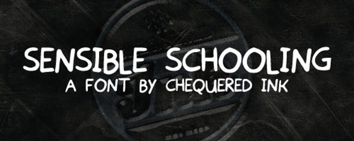 Sensible Schooling Font poster