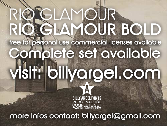 Rio Glamour Font poster