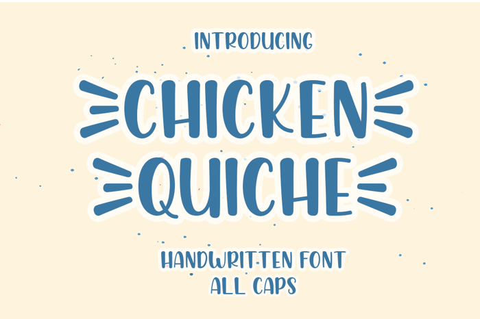 Chicken Quiche Font poster