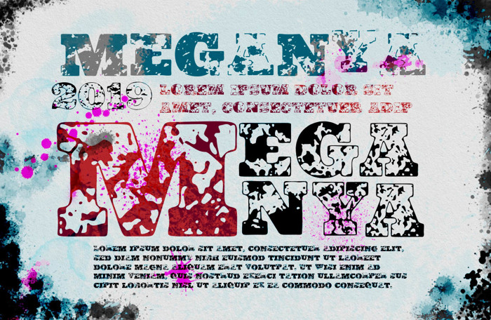 Vtks Meganya Font poster