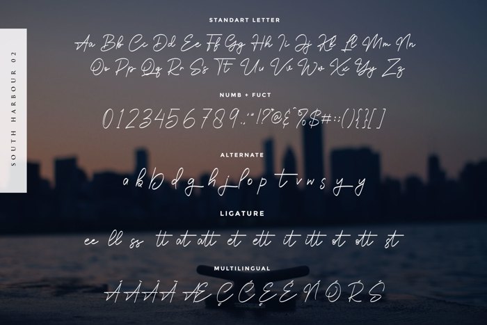 South Harbour Font poster