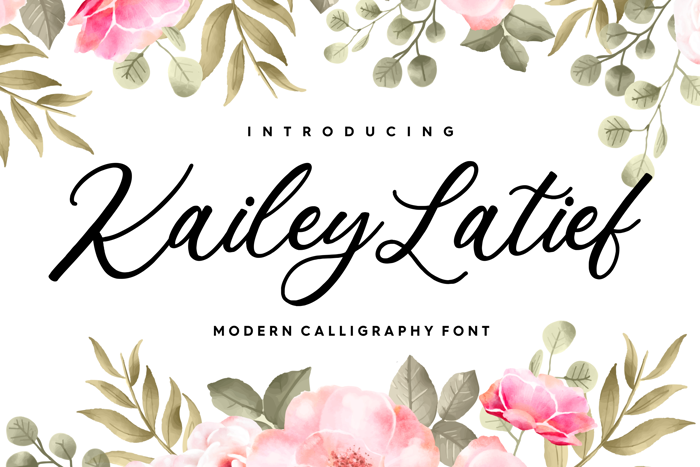 Kailey Latief Font poster