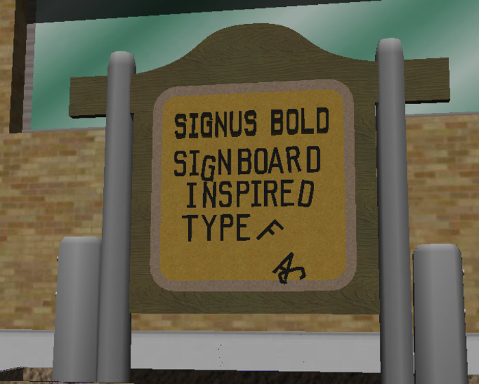 Signus Bold NBP Font poster