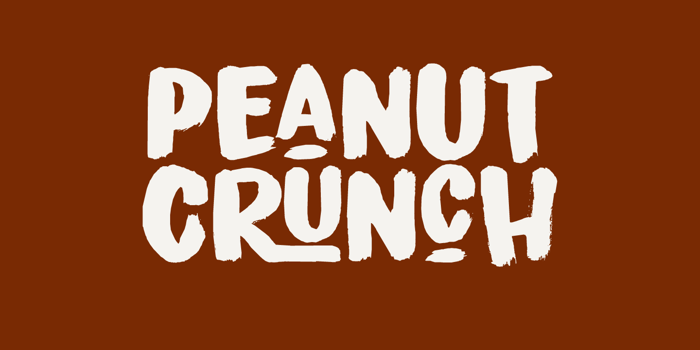 Peanut Crunch DEMO Font poster