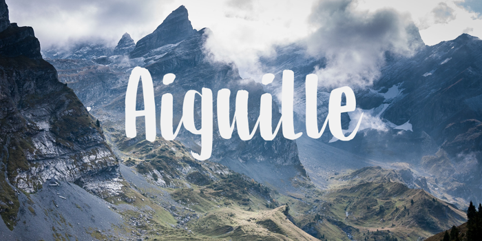 DK Aiguille Font poster