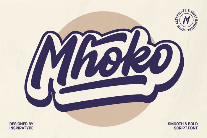 Mhoko Font poster