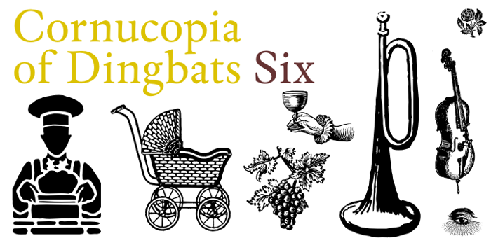 Cornucopia od Dingbats Six Font poster