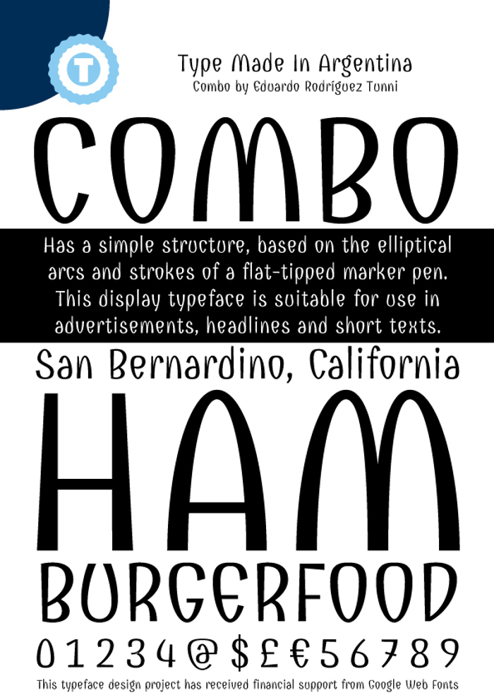 Combo Font poster