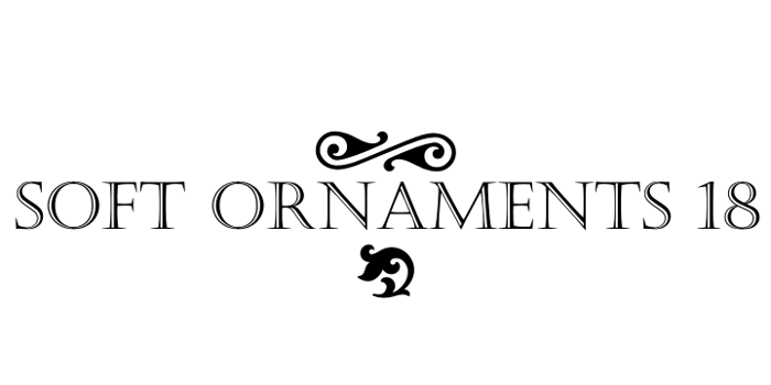 Soft Ornaments Eighteen Font poster