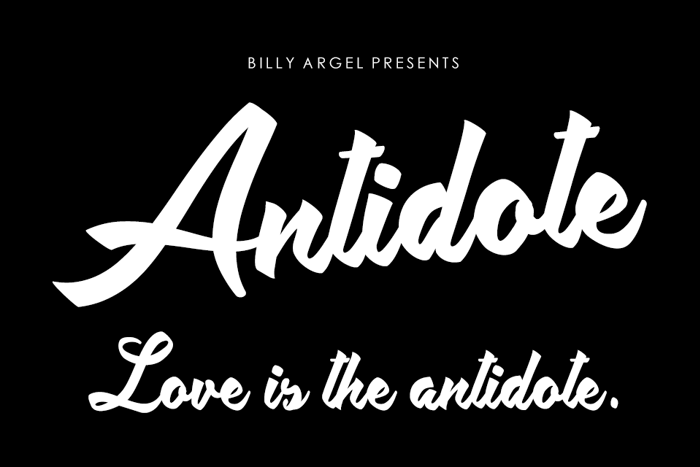Antidote Font poster