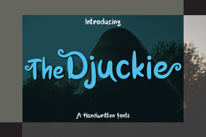 The Djuckie Font poster