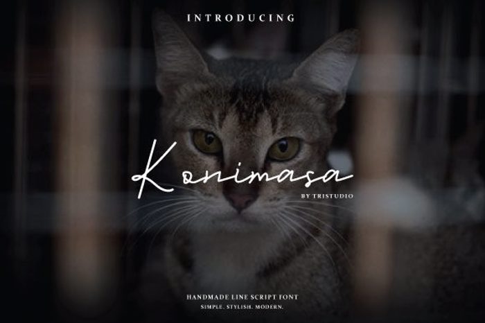 Konimasa Font poster