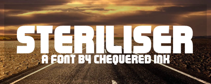 Steriliser Font poster