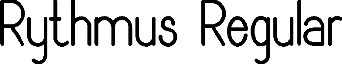 Rythmus Font poster
