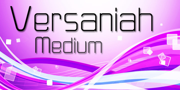 Versaniah_Medium Font poster