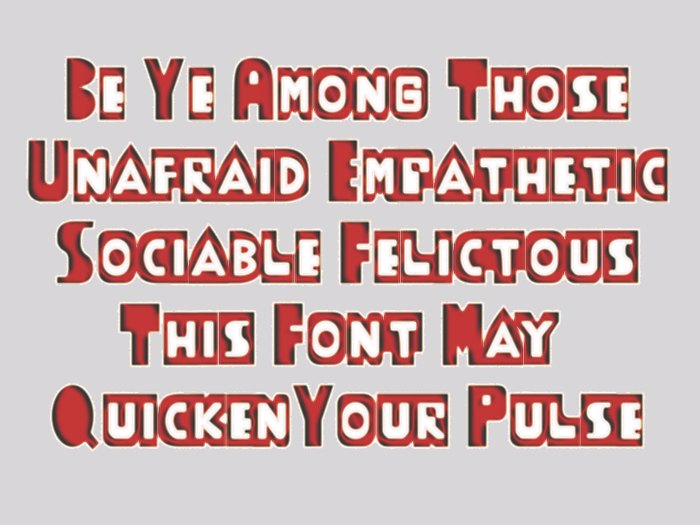 ThudThunk Font poster