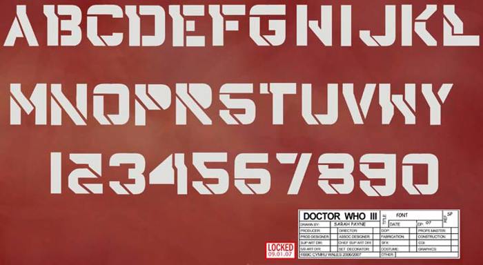 DrWho42 Font poster