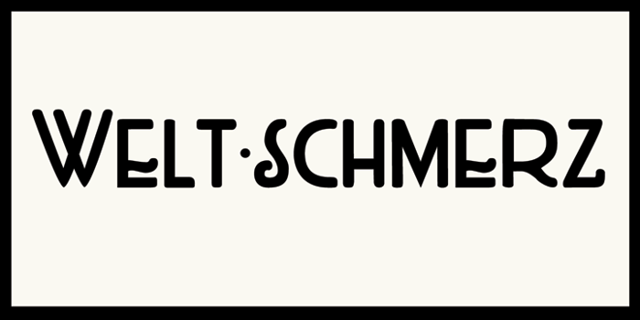 DK Weltschmerz Font