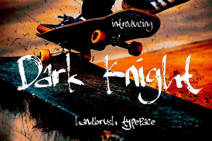 Dark Knight Font poster