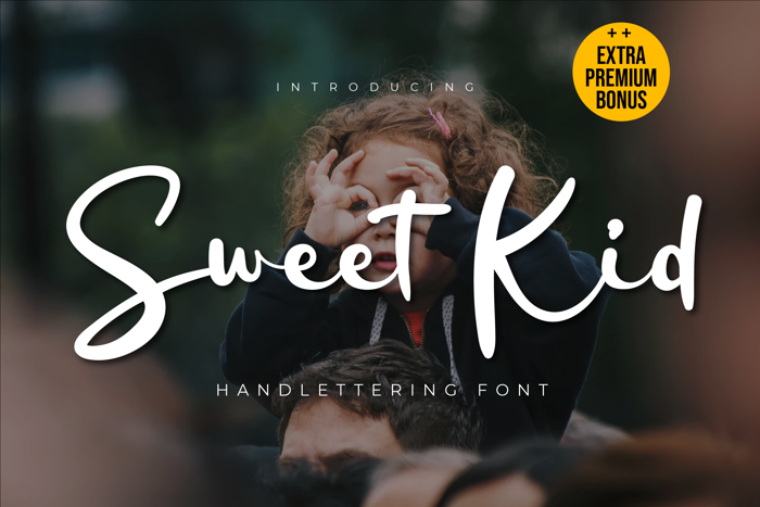 Sweet Kid Font poster
