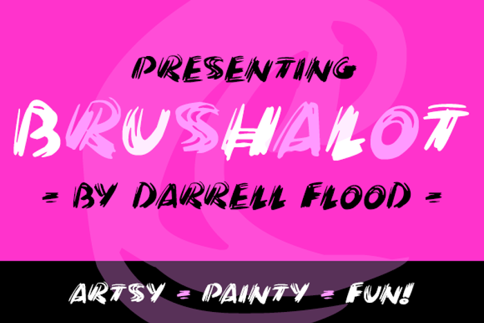 Brushalot Font poster