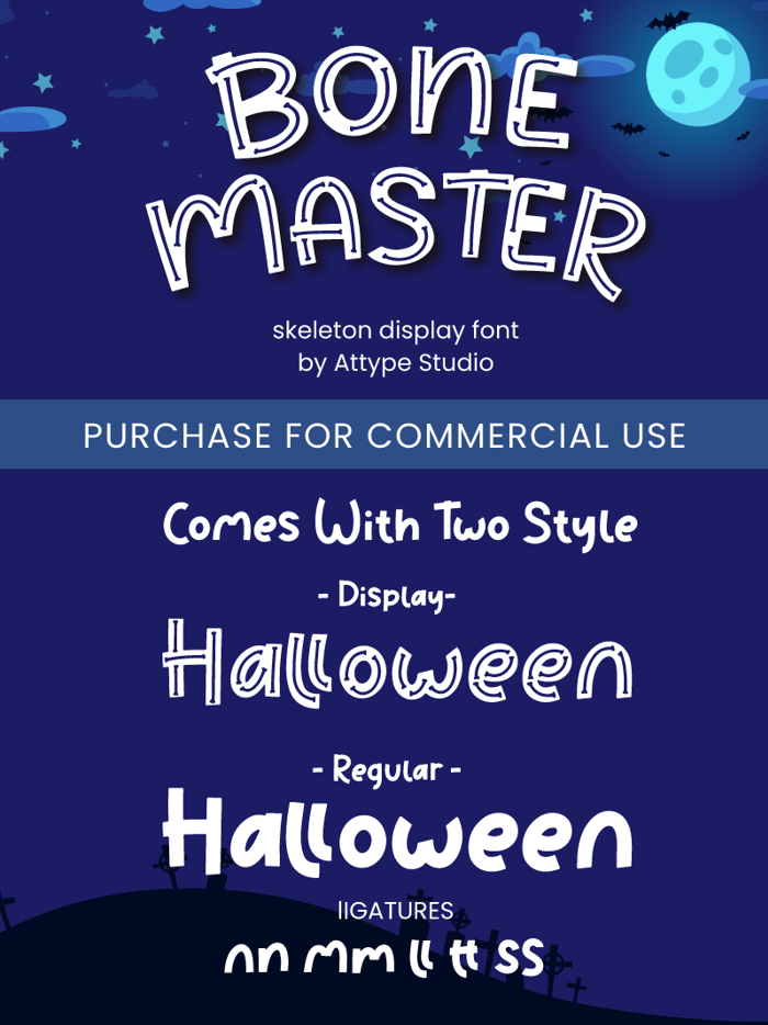 Bone Master Font poster