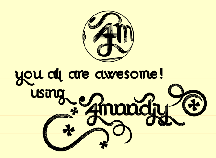 Amoodjy Font poster