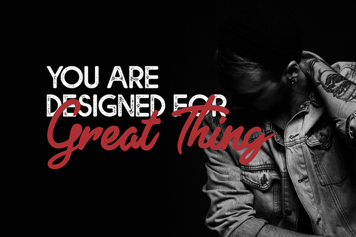 Bolde Rough Font poster