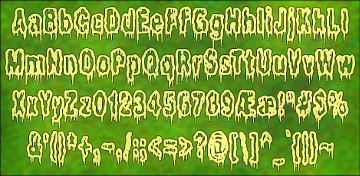It Lives In The Swamp BRK Font poster