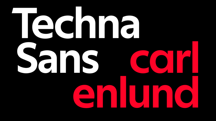 Techna Sans Font poster