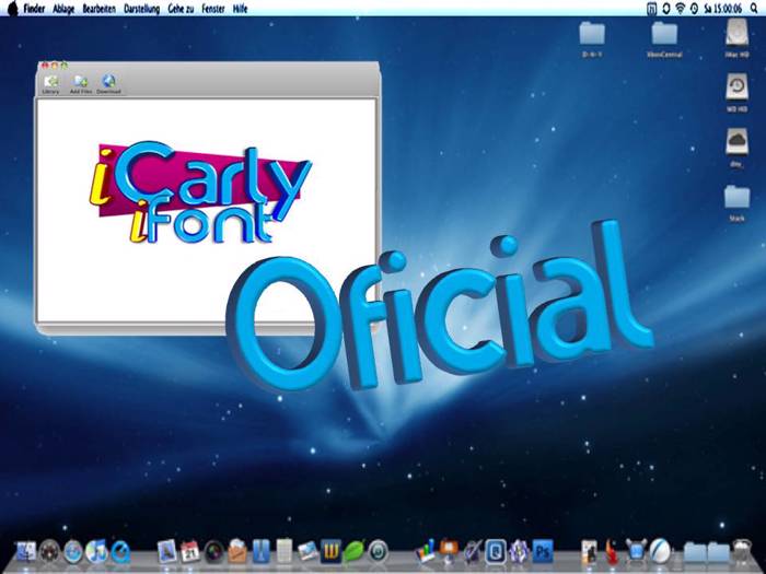 iCarly Font poster