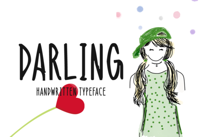 Darling Font poster
