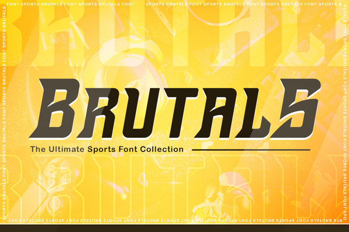 Brutals Font poster