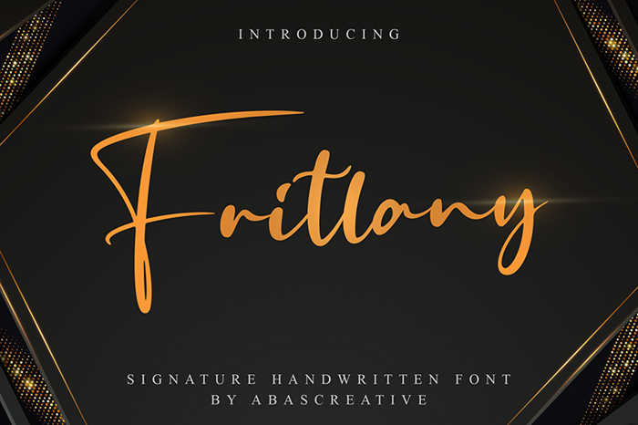 Fritlany Font poster