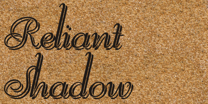 Reliant Shadow Free Font poster