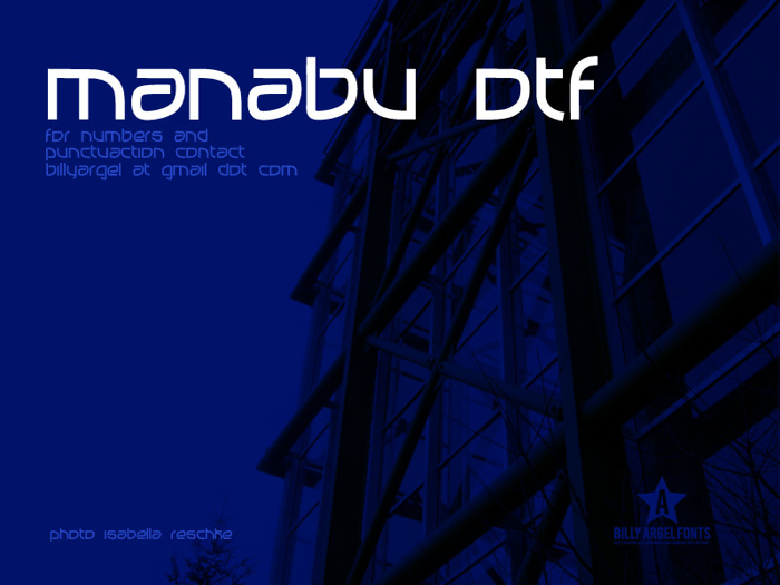 MANABU Font poster