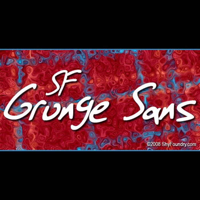 SF Grunge Sans Font poster