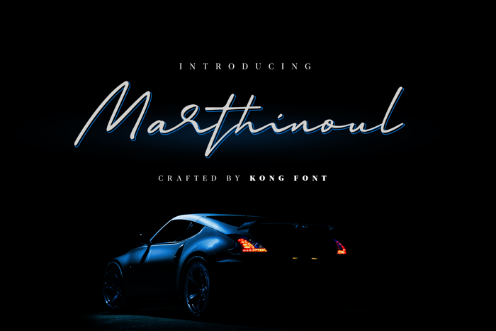 Marthinoul Font poster