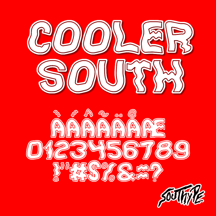 Cooler South St Font poster