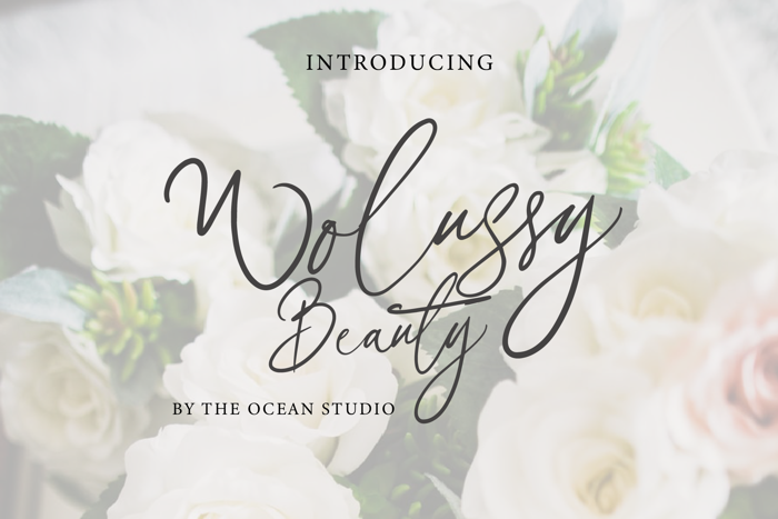 Wolussy Beauty Font poster