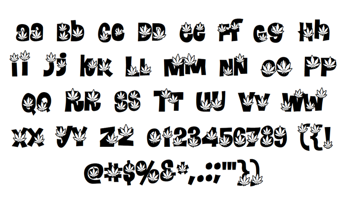 Pot Land Font poster