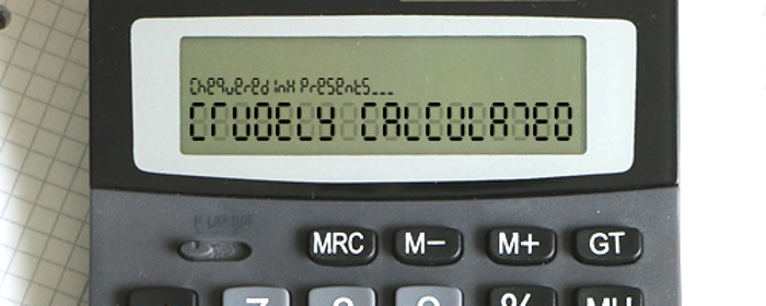 Crudely Calculated Font poster