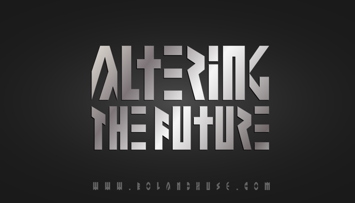 Altering The Future Font poster