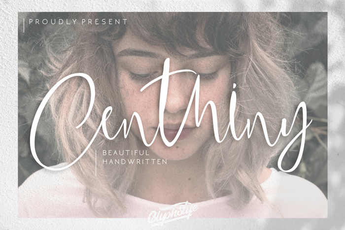 Centhiny Font poster