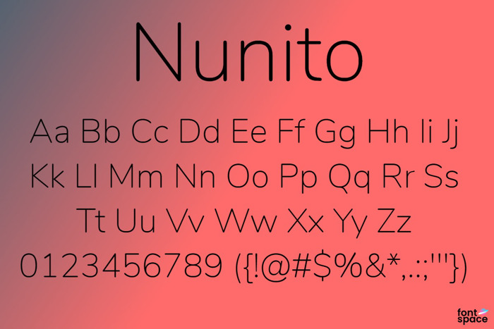 Nunito Font poster