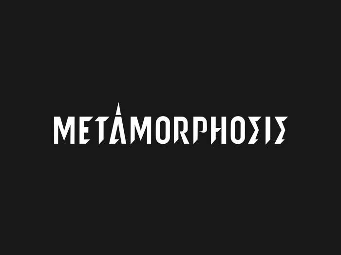 metamorphosis Font poster