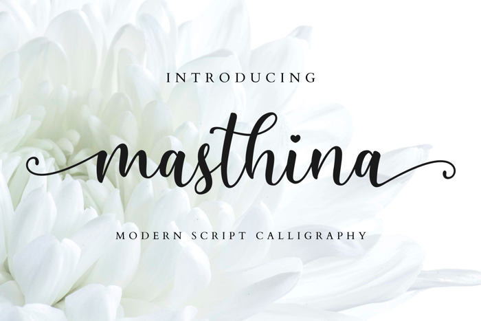 Masthina Font poster
