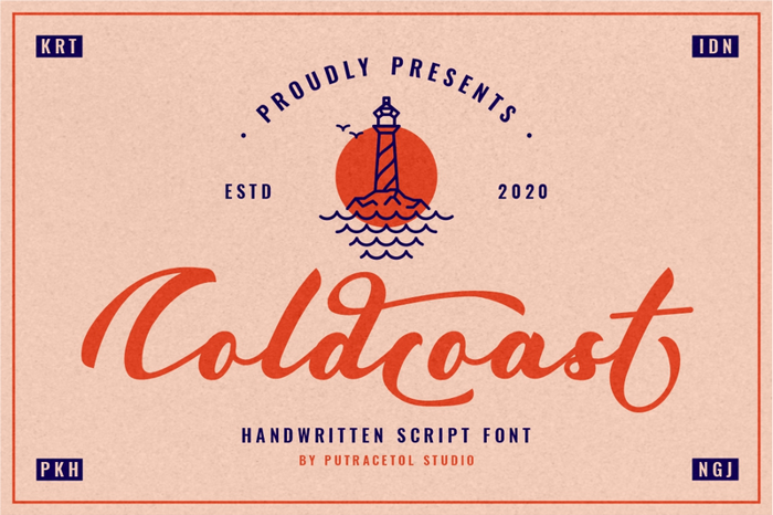 Coldcoast Font poster
